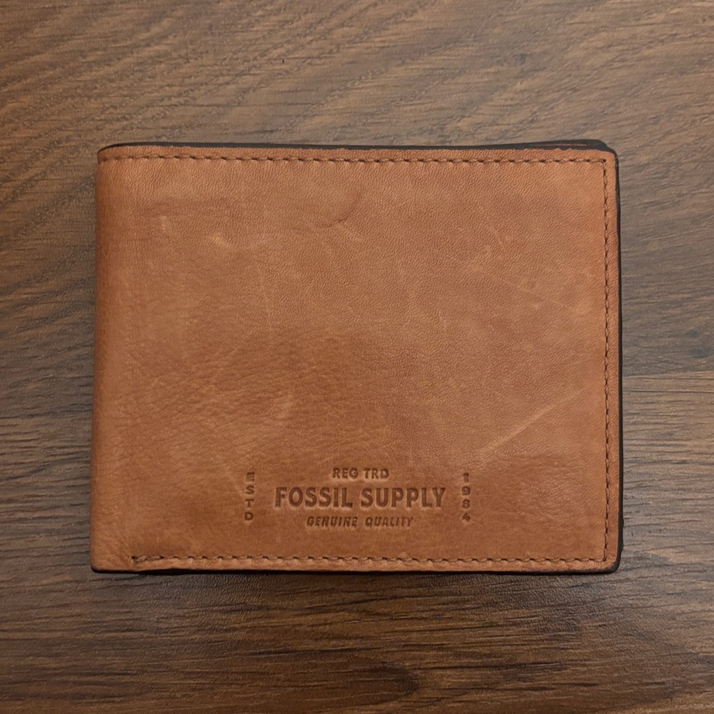Fossil Supply Brown Leather Wallet